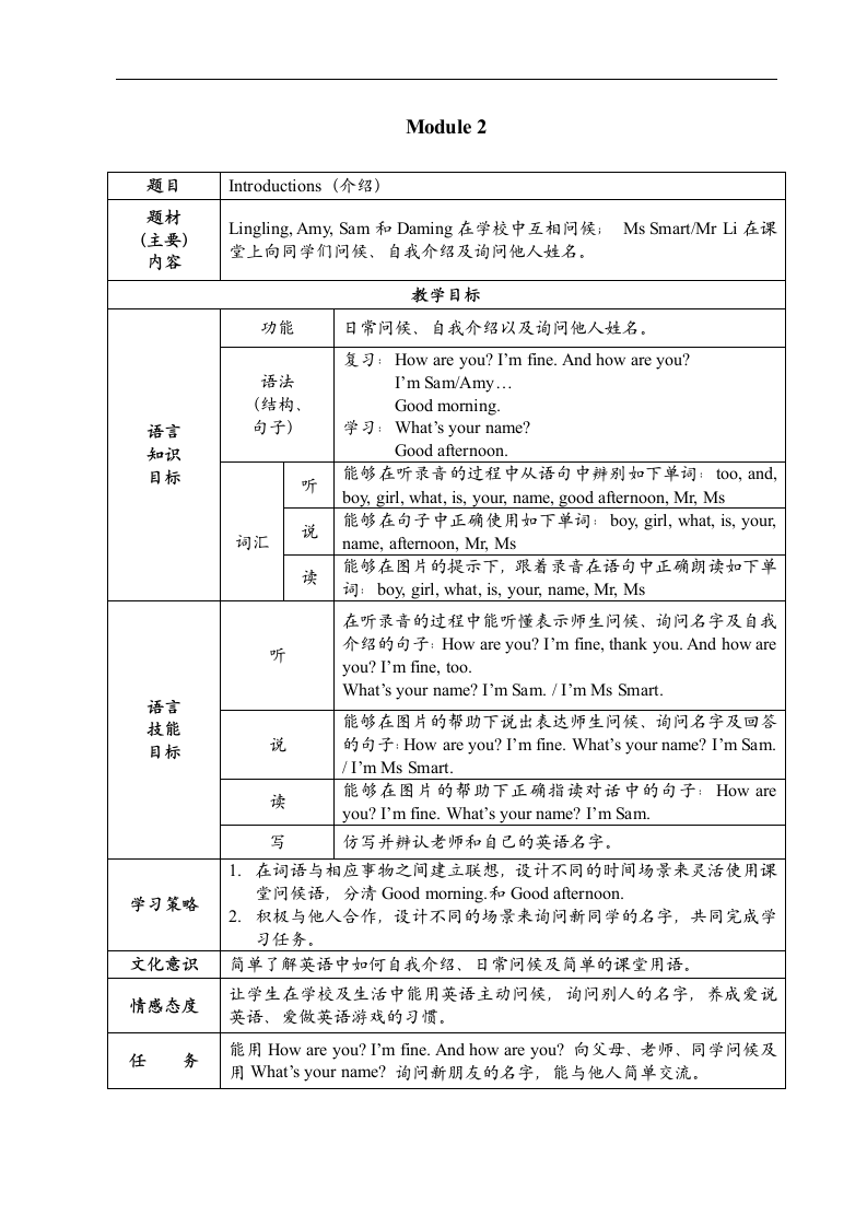 三年级英语上册Module 2Unit 2教案.doc第1页