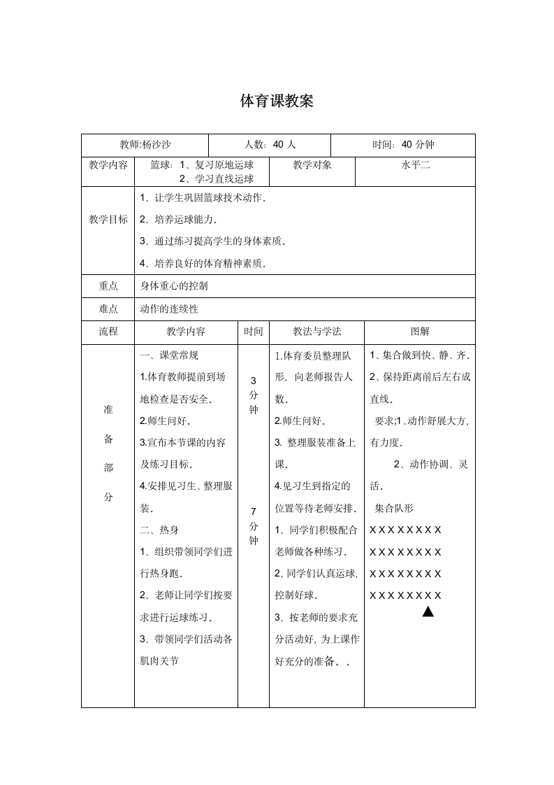 体育与健康 六年级全一册篮球教案.doc第1页