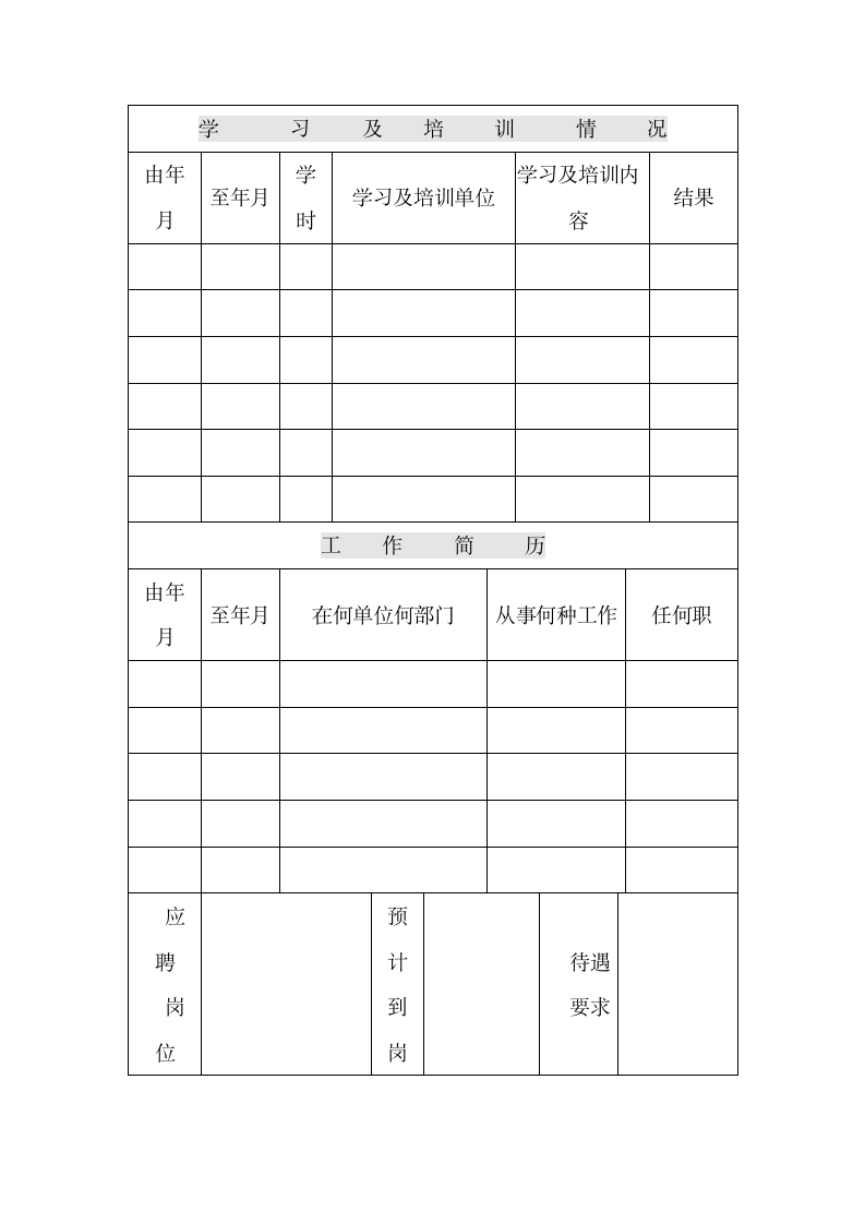 公司应聘人员登记表.docx第2页