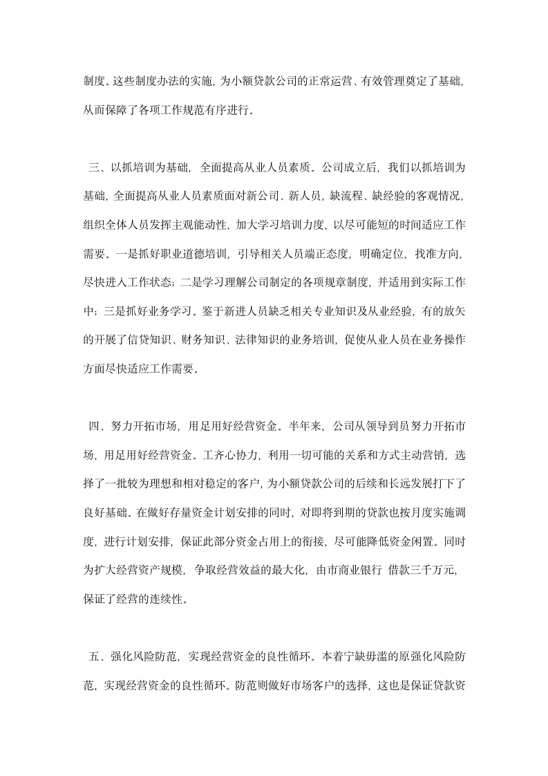 小额贷款公司实习报告.docx第6页