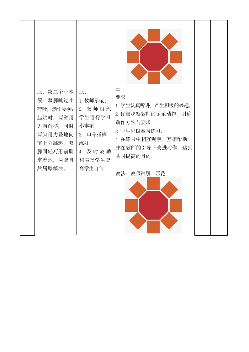 体育一年级下册   跳跃与游戏  教案（表格式）.doc第8页