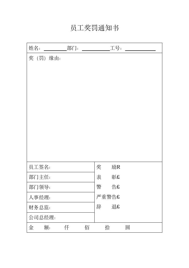 奖罚通知书.docx第1页