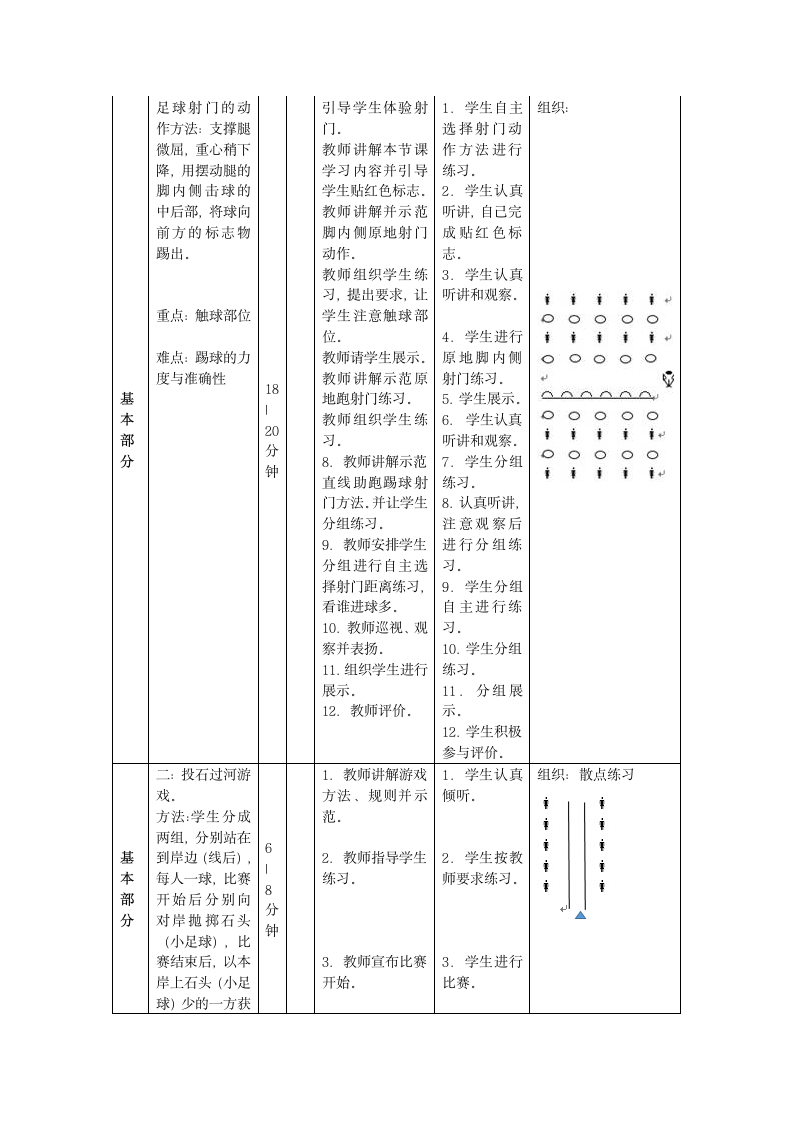 六年级体育 足球射门  教案 全国通用.doc第4页