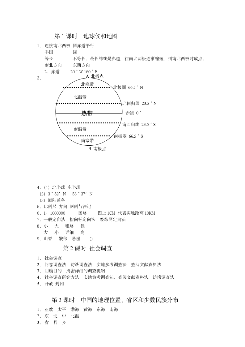 寒假作业答案汇总第1页