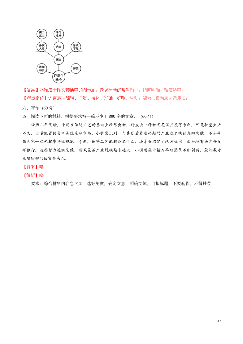 2016年普通高等学校招生全国统一考试语文试题全国卷3第13页