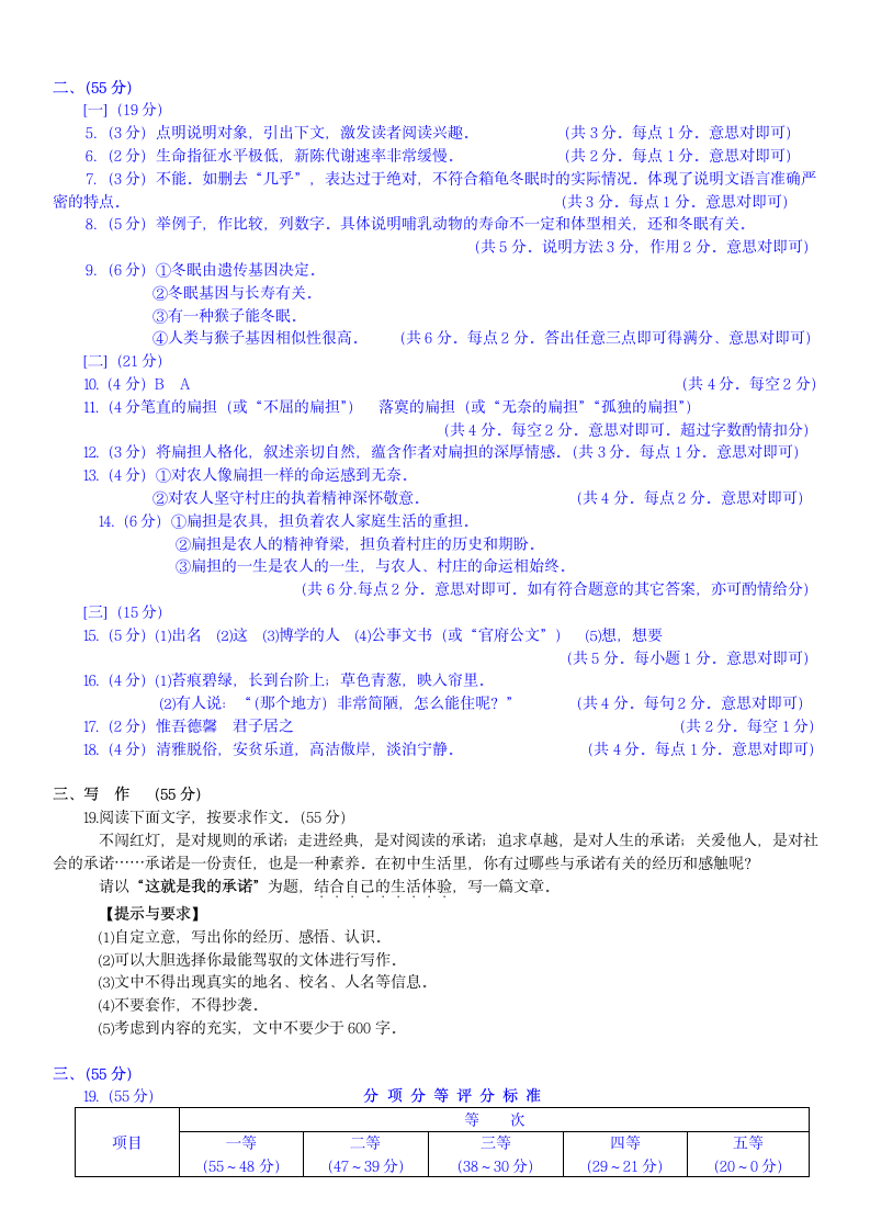 初中学业水平考试语文试卷.docx第5页