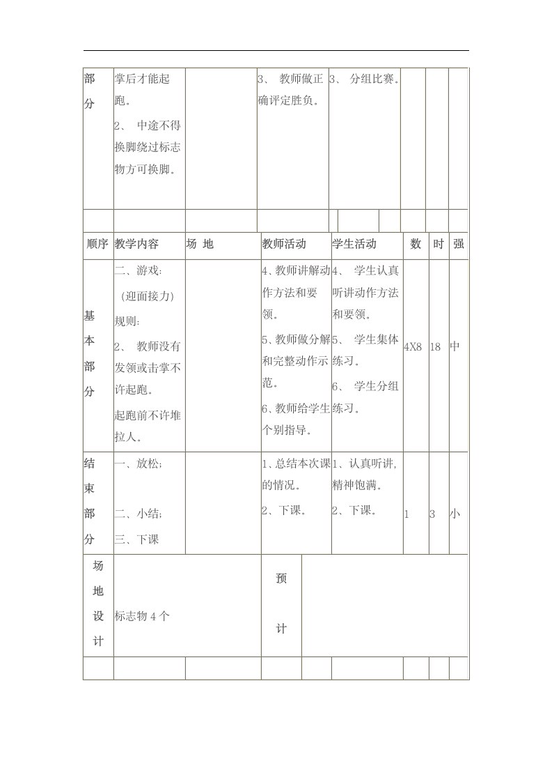 三年级下体育教案-奔跑跳跃游戏_人教新课标.doc第2页