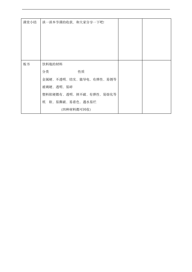 小学科学大象版四年级上册《饮料瓶的材料》教材教案.docx第3页