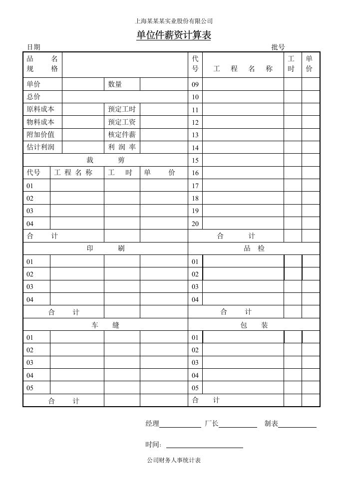 员工财务人事计件薪资工资登记表.doc第2页