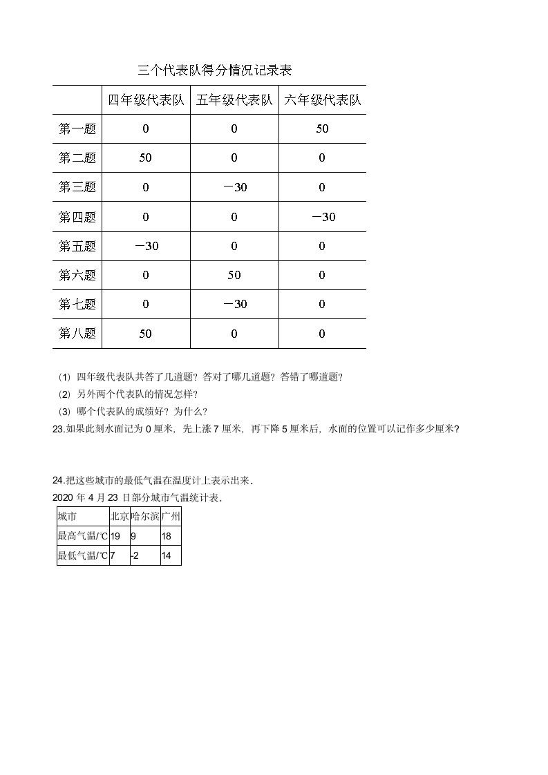 北师大版四年级上册数学第七单元练习题含答案.doc第3页