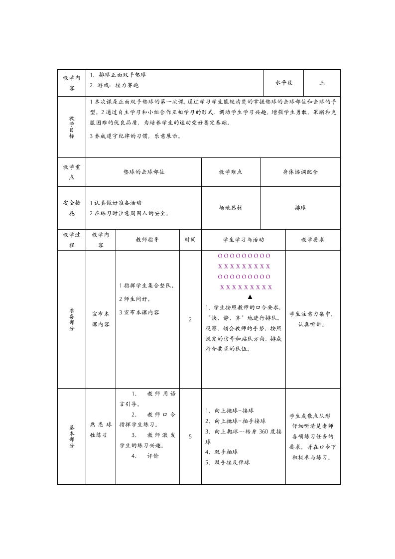 体育与健康 六年级全一册排球教案.doc第2页