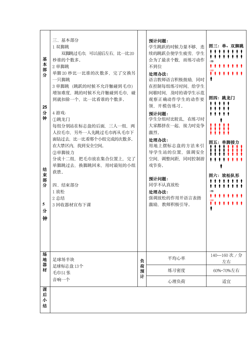 单脚跳与游戏（教案）-体育二年级下册（表格式）.doc第2页