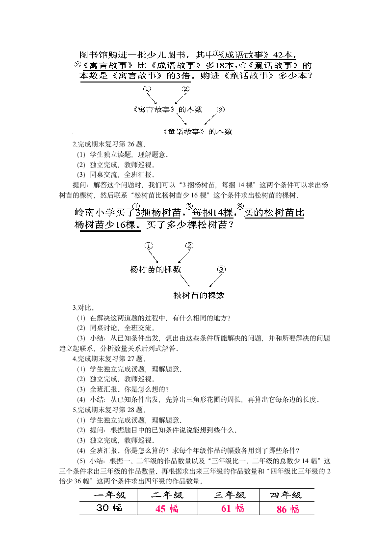 苏教版三年级数学上册《解决问题的策略（第5课时）》教案.doc第2页