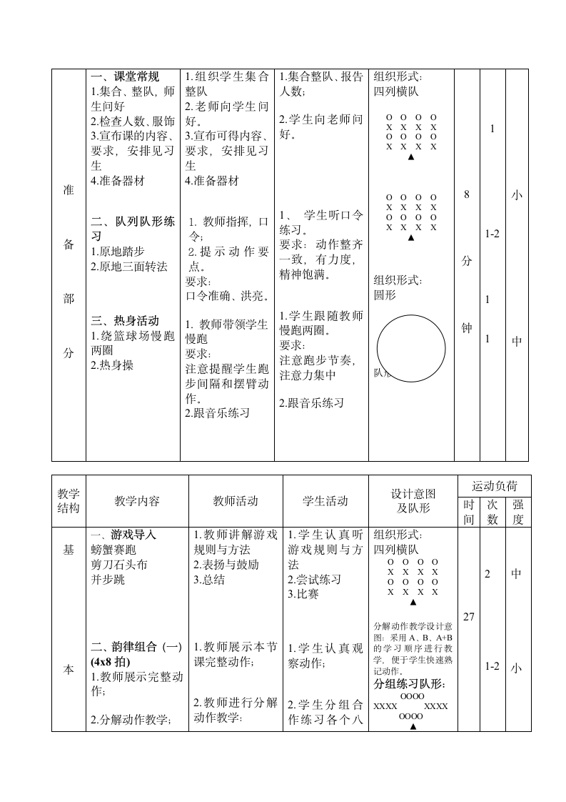 《韵律组合与小游戏》（教案）体育与健康三年级上册.doc第4页