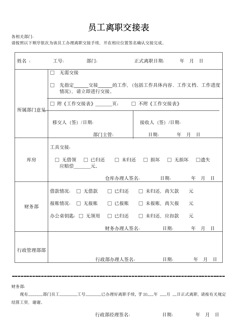 员工离职申请表.docx第2页