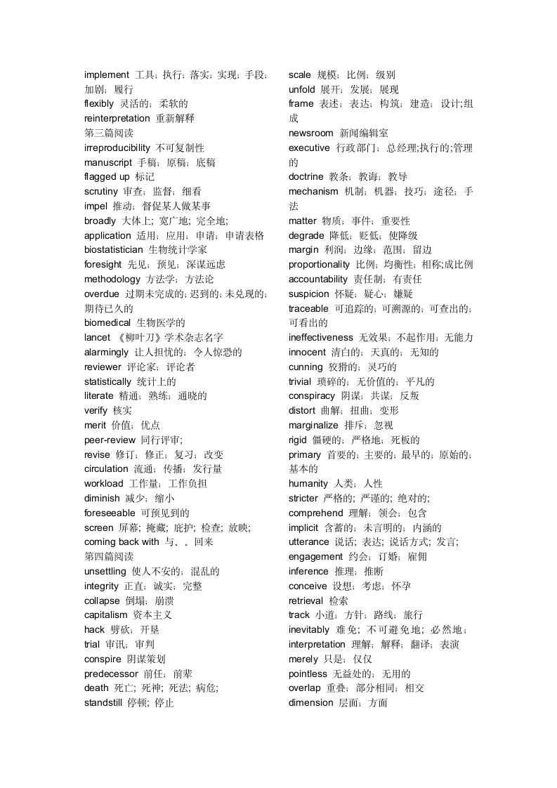 2015年考研英语一单词整理第2页