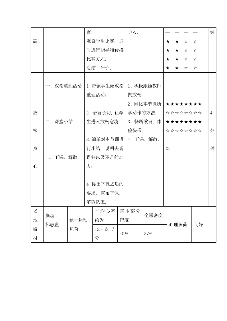 一年级体育跳跃与游戏 教案  全国通用.doc第5页