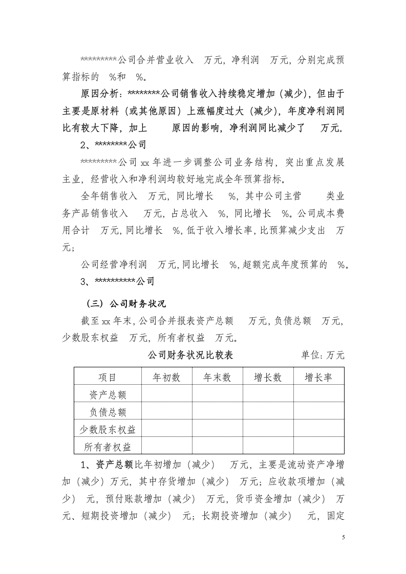 财务报告基本范文.doc第5页