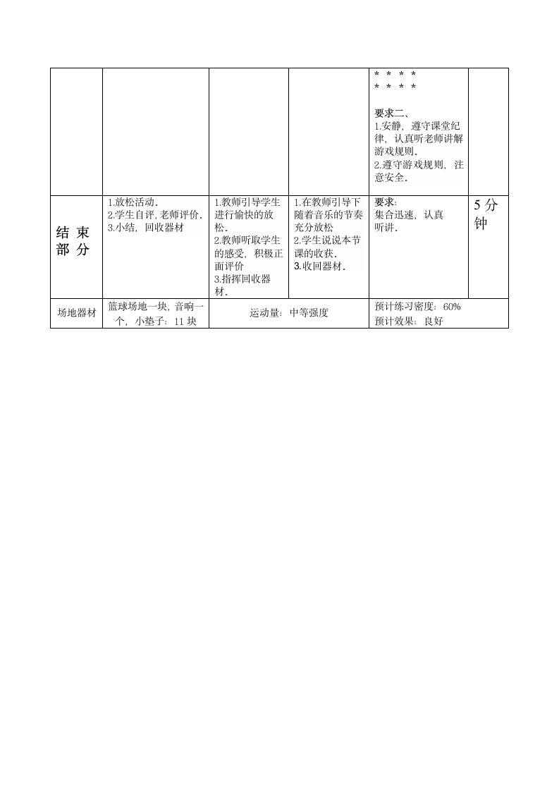 前滚翻与游戏（教案） 体育四年级下册（表格式）.doc第3页