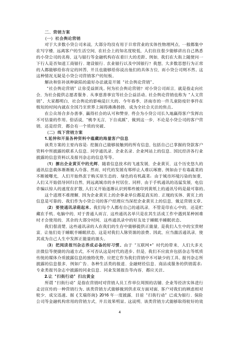 小额贷款公司优质客户营销方案.docx第4页