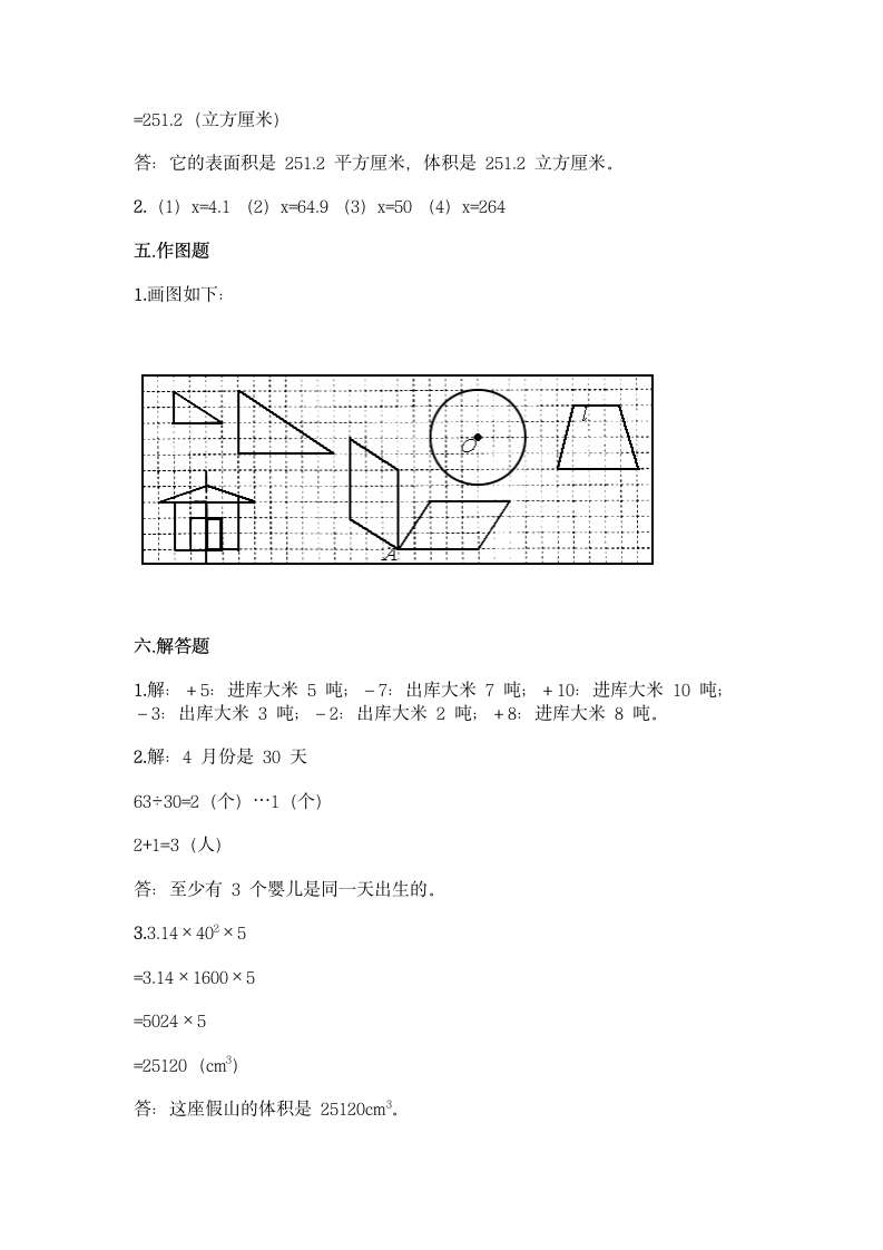 人教版数学小升初测试卷附答案.doc第8页