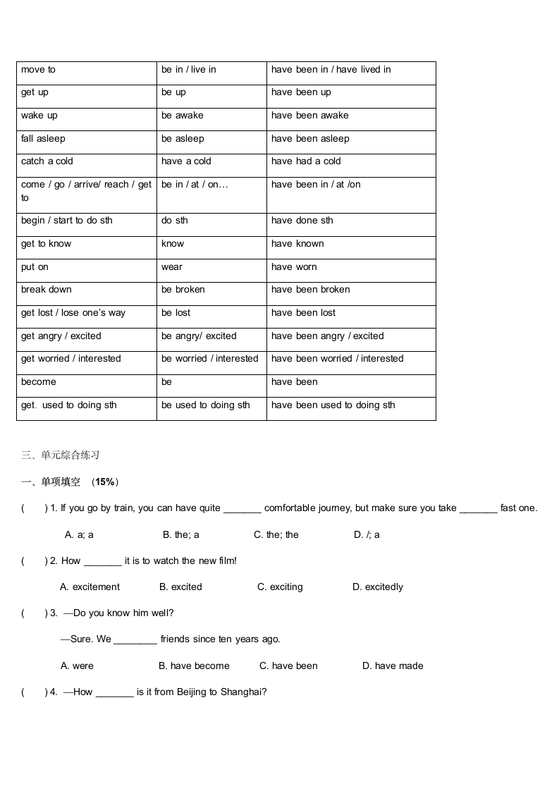 译林版牛津英语八年级下册8bunit2travelling知识点短语以及练习（含答案）.doc第5页