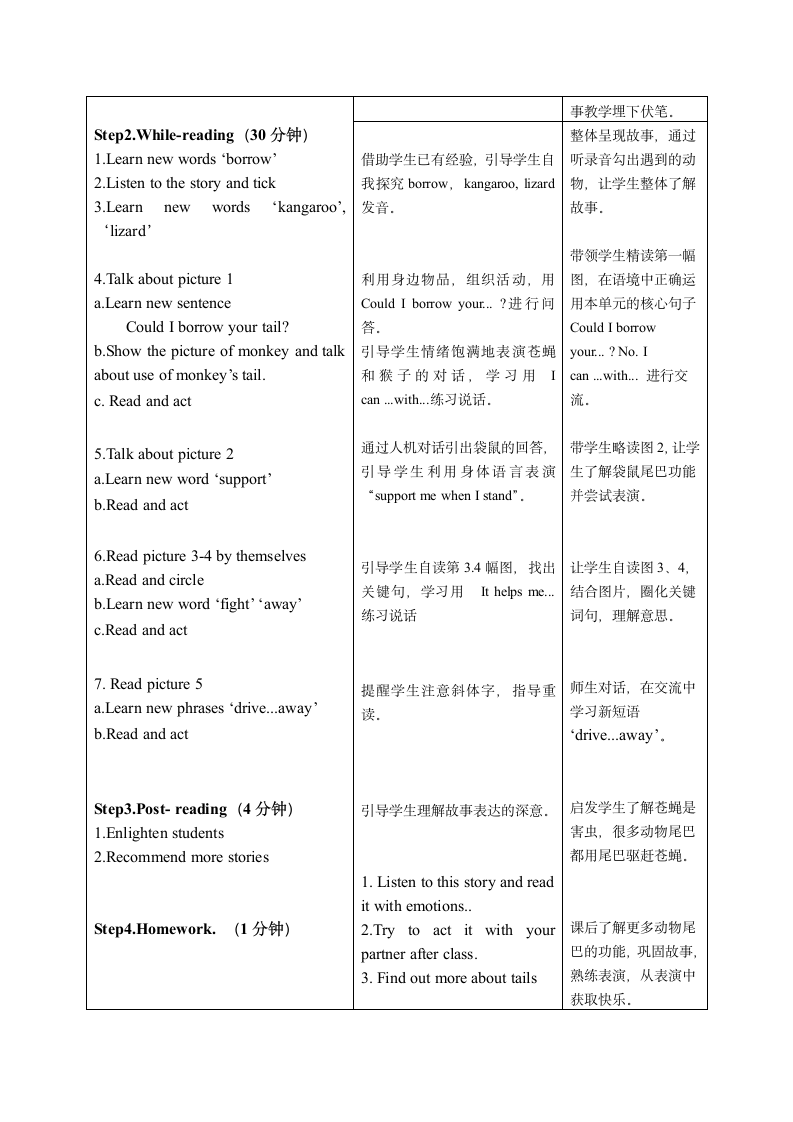 牛津译林版四年级上册 Magic Tails 绘本故事教案.doc第2页