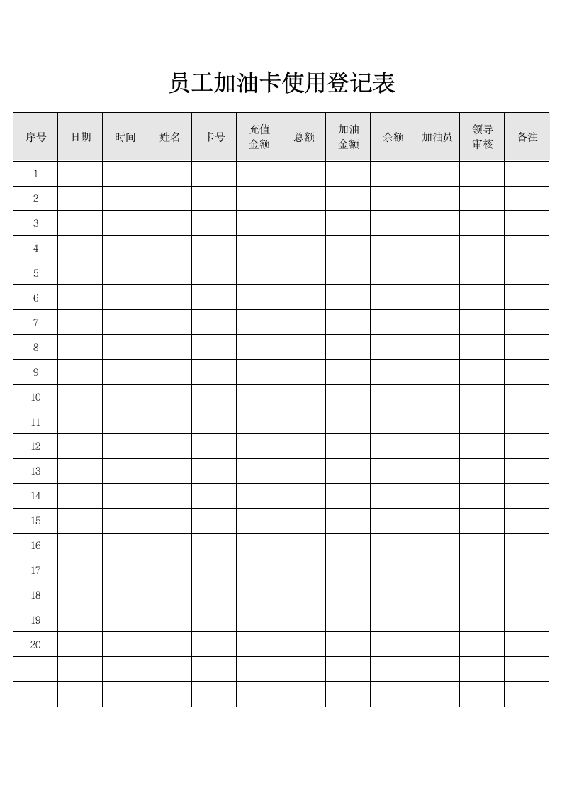 员工加油卡使用登记表.docx第1页