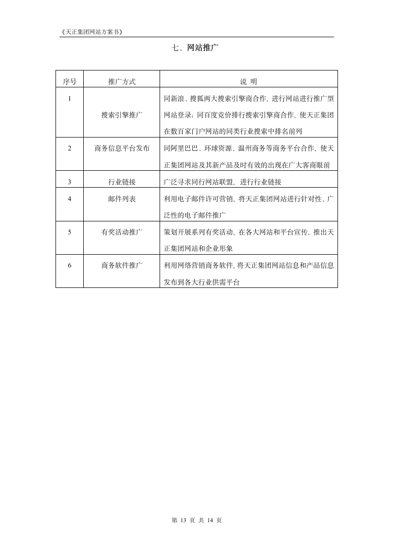 天正集团网站方案书.doc第13页