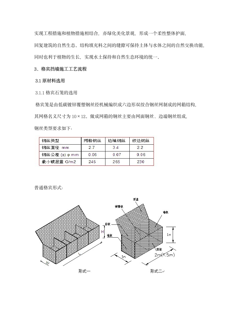 河道整治格宾石笼挡墙护坡施工设计方案.docx第2页