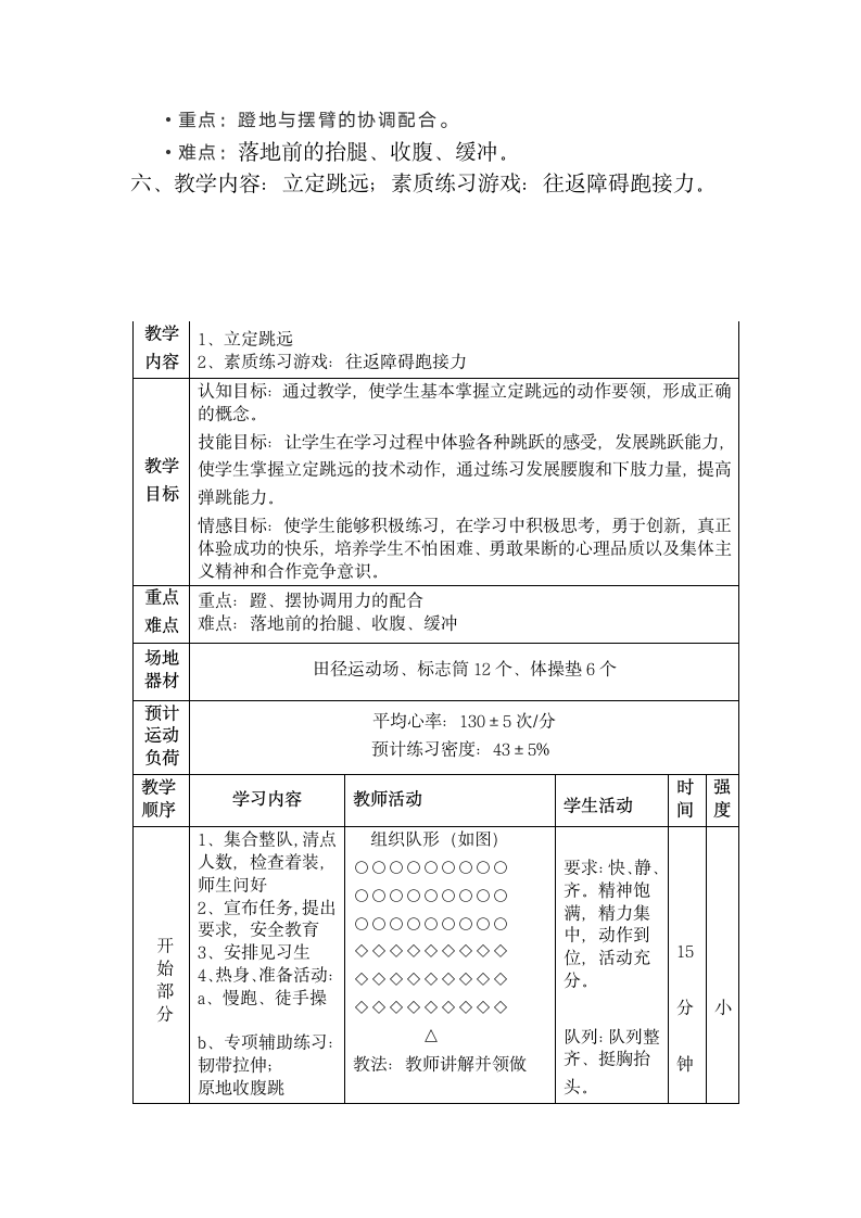 立定跳远（教案） 体育二年级下册.doc第2页