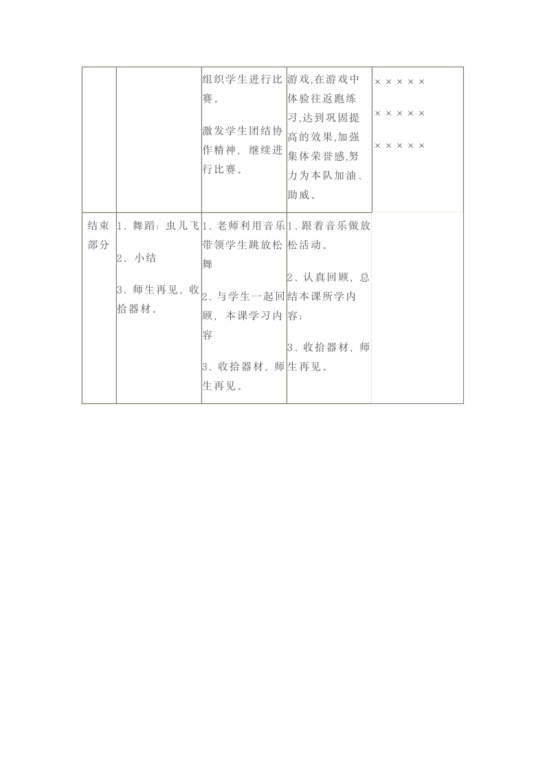 二年级体育往返接力跑 教案 全国通用.doc第4页