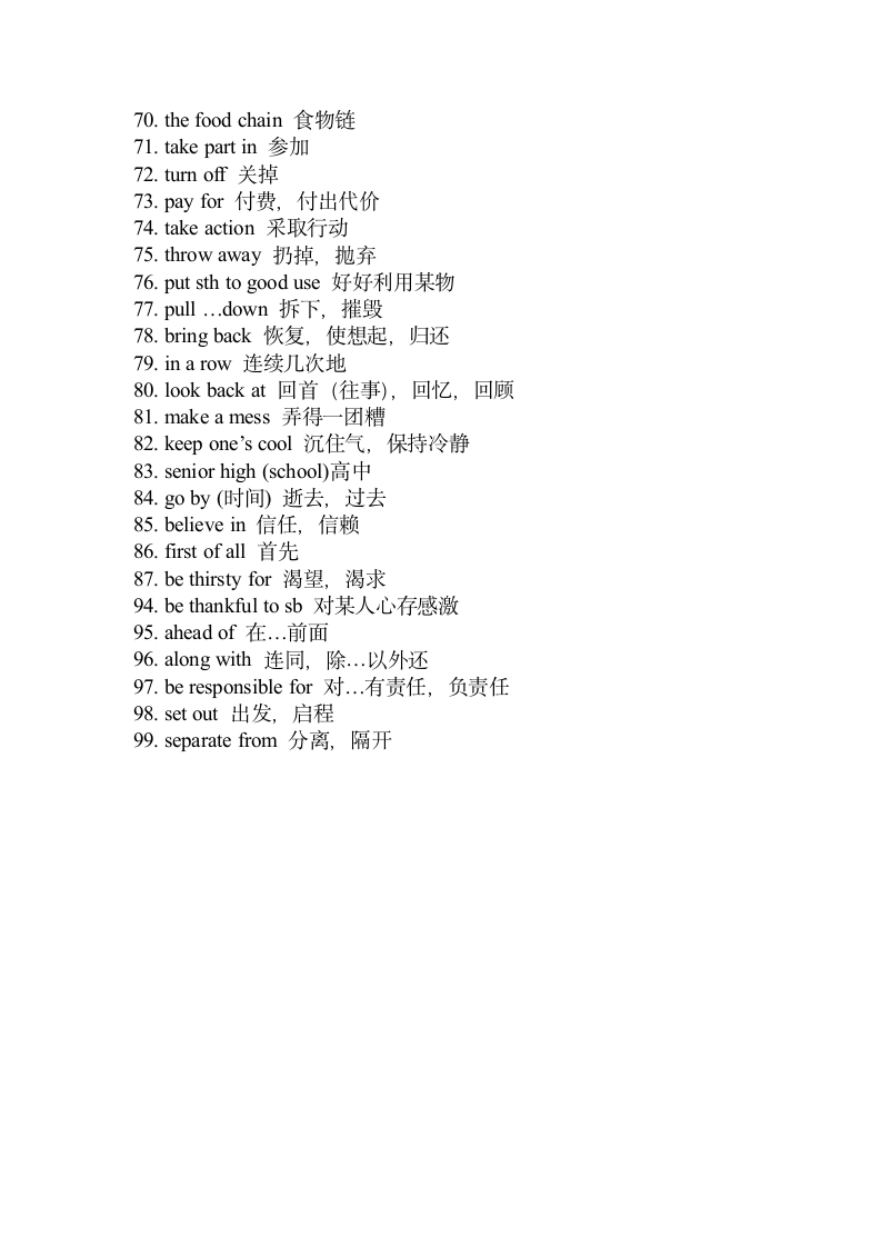 2021-2022学年人教版新目标英语九年级全册期末必备短语过关（含答案）.doc第6页