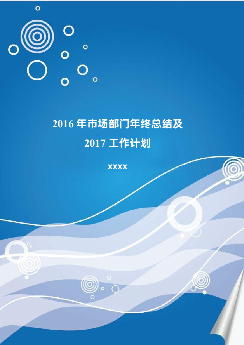 市场部门年终总结及工作计划C.doc第1页