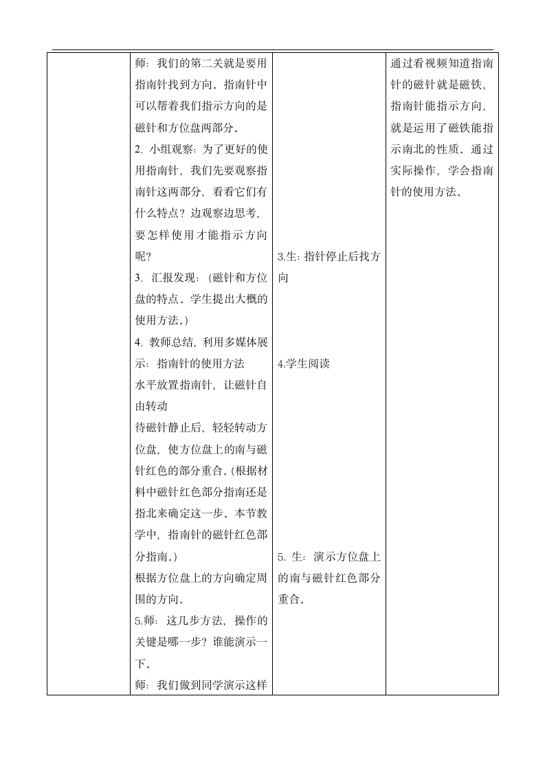 小学科学苏教版二年级下册《6 自制指南针 网格式》教案.docx第3页