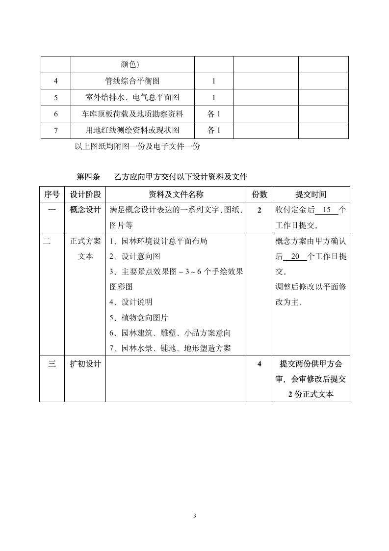 某景观设计合同范本(方案-施工图).doc第3页