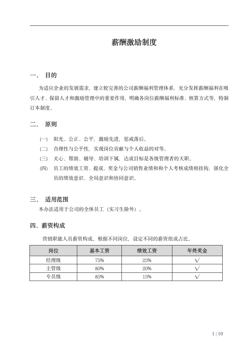 薪酬激励制度.docx第1页