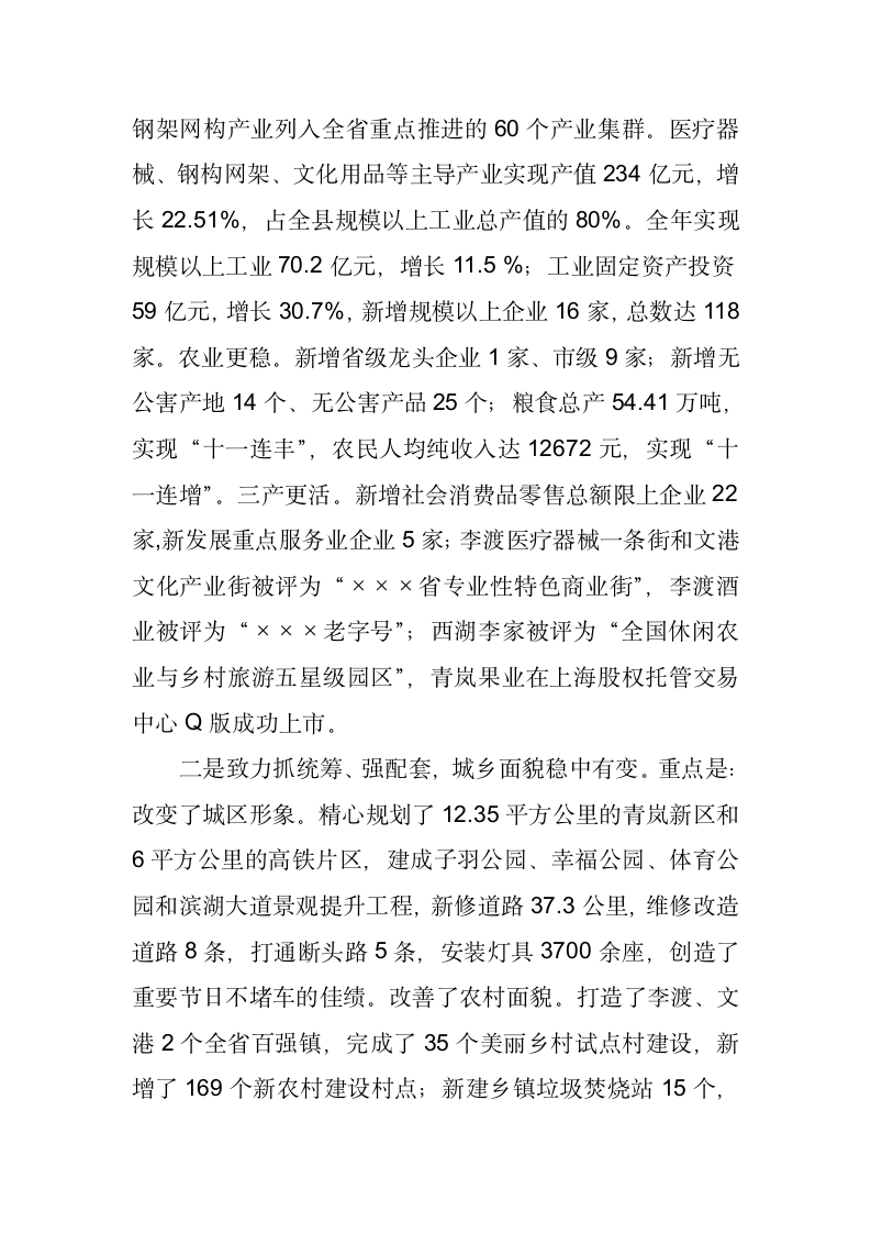 县长各界人士迎春座谈会的讲话.docx第2页