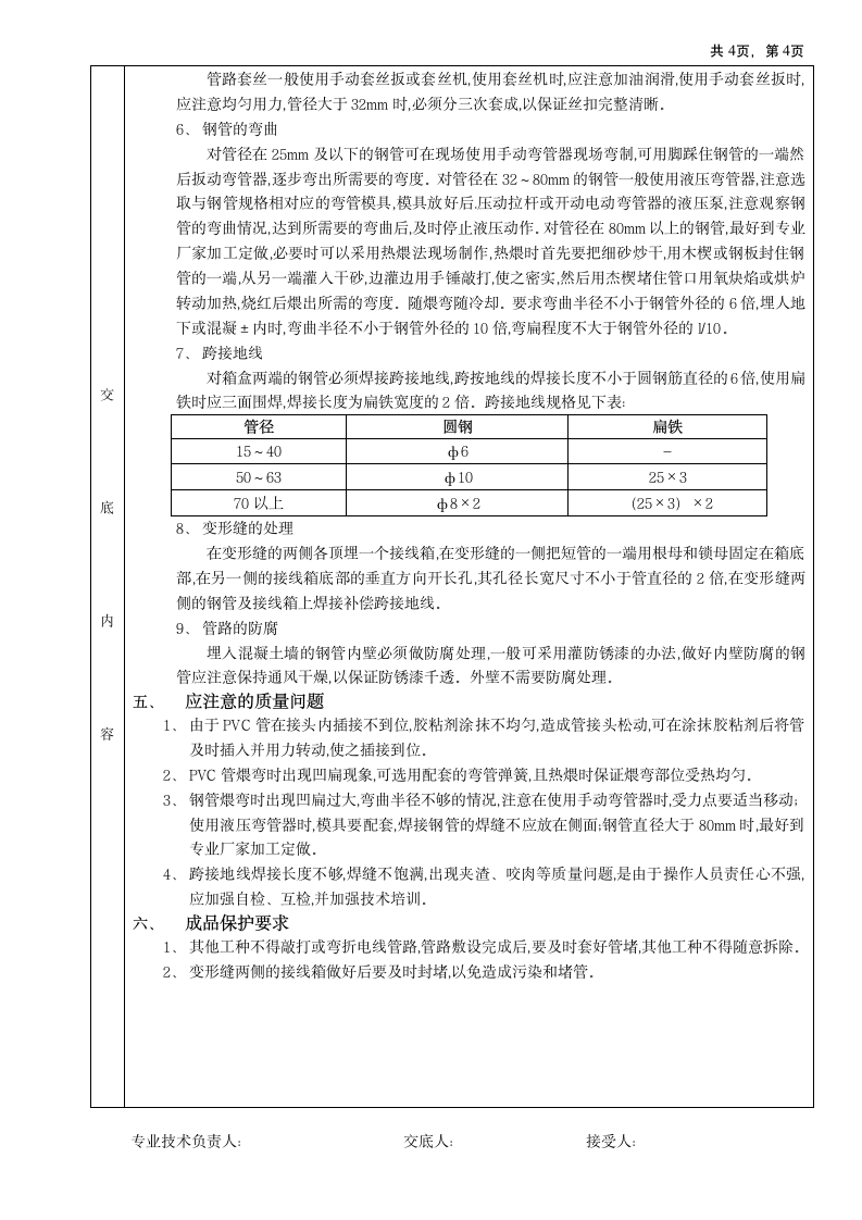 混凝土墙内管路敷设工程施工设计方案.doc第4页