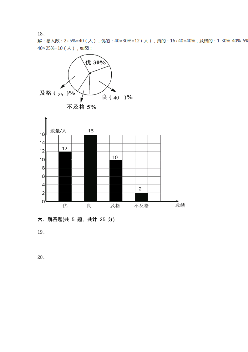 六年级上册数学 第六单元 扇形统计图 测试卷 北京版(含答案).doc第8页