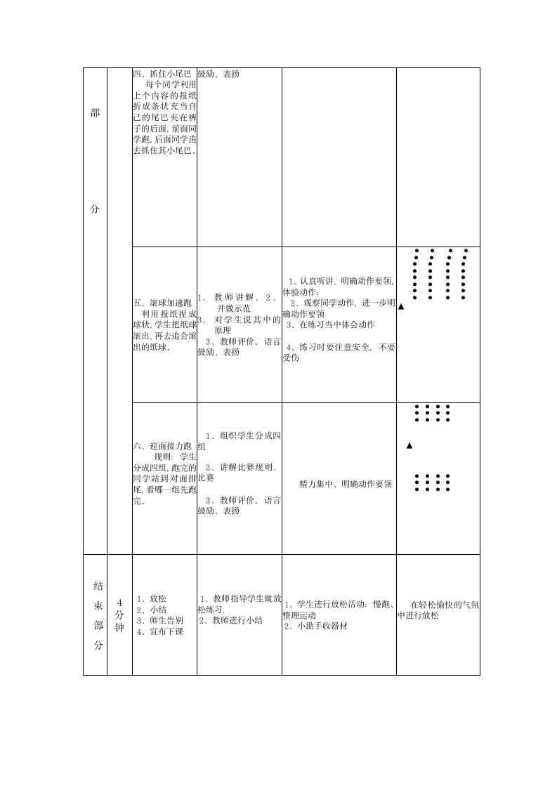 一年级体育 原地摆臂练习及自然直线快速跑与游戏教案教学设计.doc第2页