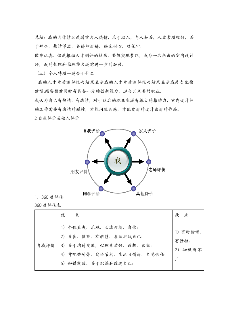 室内设计职业生涯规划.doc第3页