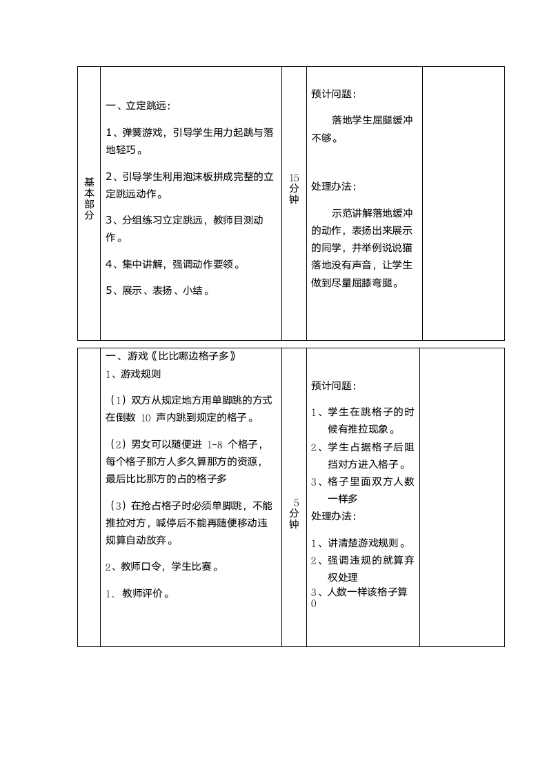 二年级体育教案-立定跳远全国通用.doc第2页