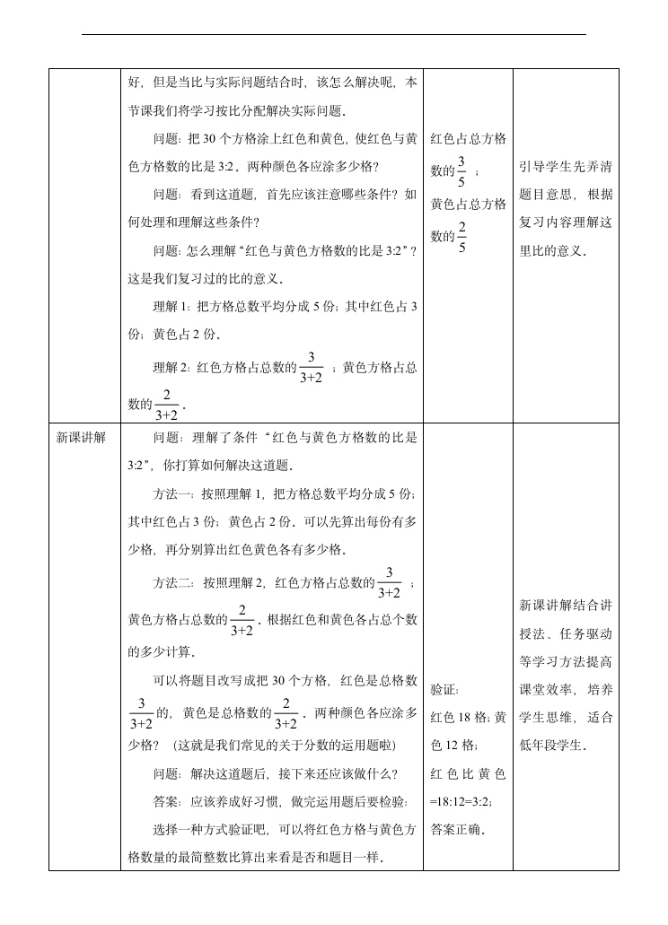 小学数学苏教版六年级上册《按比分配解决实际问题》教学设计.docx第2页