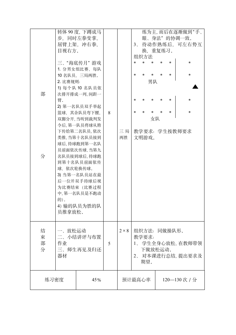 三年级体育 五步拳教学  教案 全国通用.doc第3页