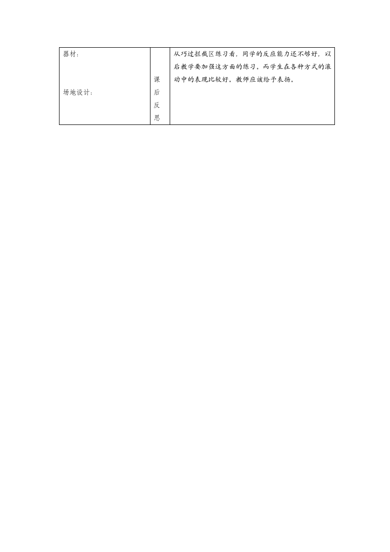 一年级下册体 体育与健康第14周3 课时1、30米快速跑2、各种方式的滚动3、游戏：巧过拦截区.doc第3页