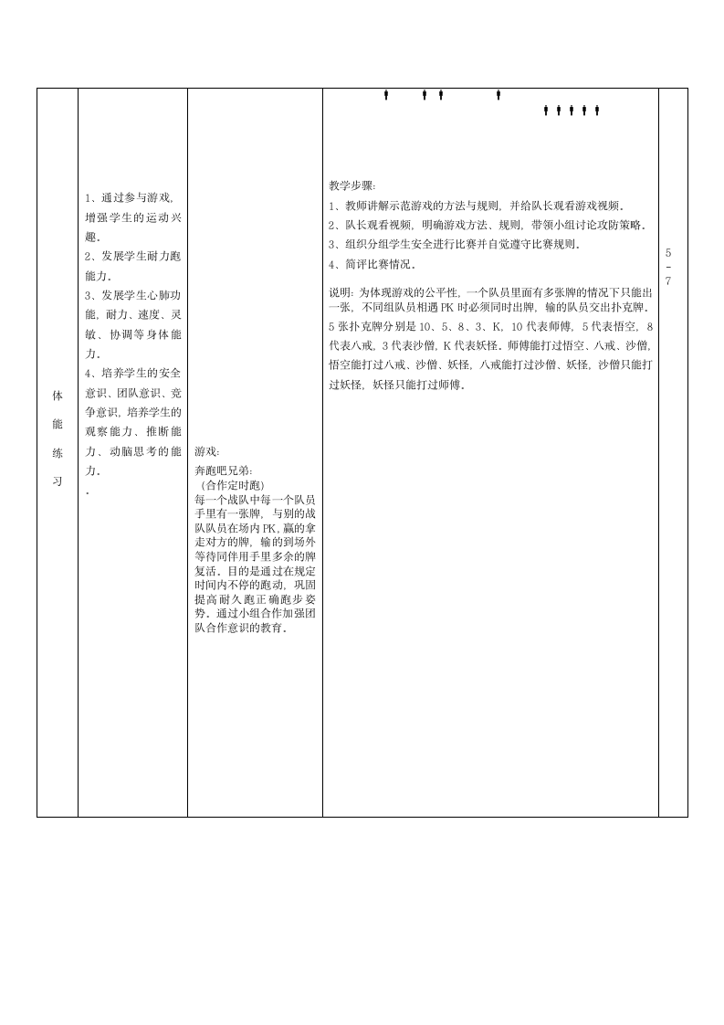 4.1《耐久跑与游戏：奔跑吧兄弟》教案(表格式).doc第4页