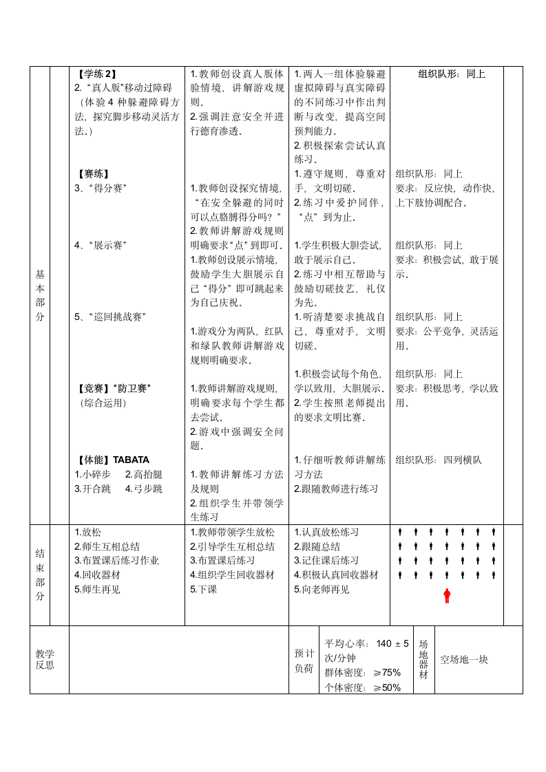 通用版体育 水平三《灵敏性练习与游戏》教案（表格式）.doc第3页