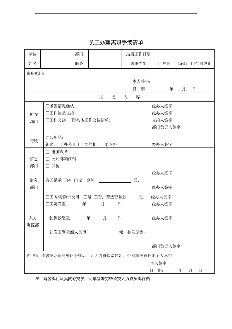 公司入职离职制度及相关表格.docx第11页