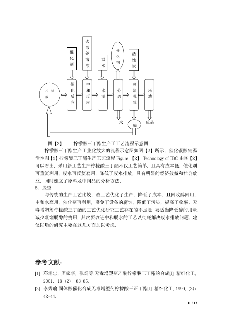 应用化工毕业论文 固体超强酸上合成柠檬酸三丁酯的研究.doc第11页